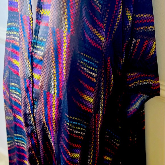Oversized Kimono Multi-color Print - Picture 3 of 8